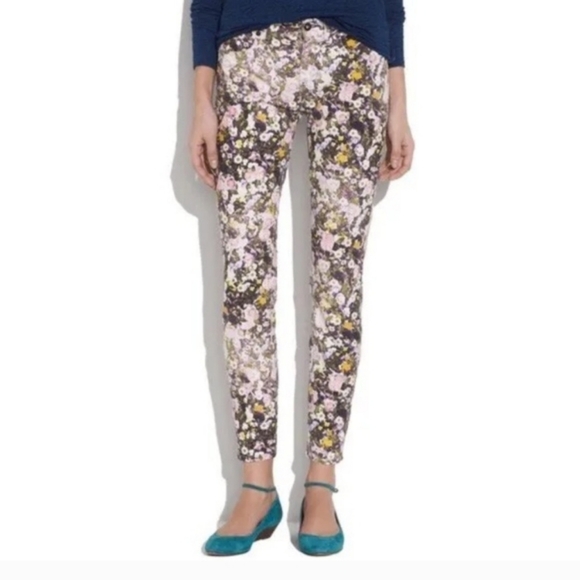 Madewell Skinny Skinny Ankle Floral Jeans 27" - Picture 1 of 7
